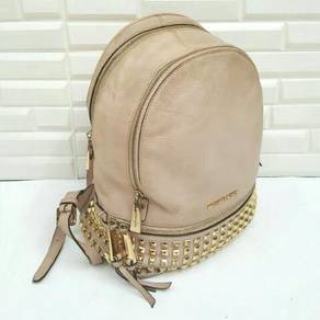 Michael Kors Small Rhea Studded Dusty Rose Backpac