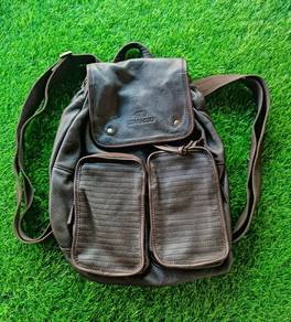 Leonnaise Original leather backpack beg galas