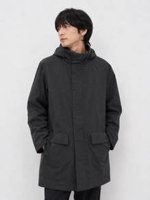 UNIQLO Hybrid Down Hooded Parka Black
