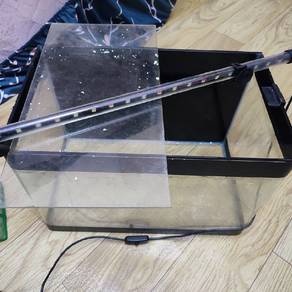 Aquarium Fullset Submersible Lampu Pump Filter