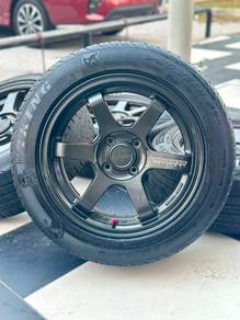 Te37 aow 15 inch sportrim Myvi vios city jazz