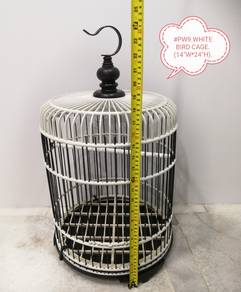 Bamboo Plastic Bird Cage 14inch Sangkar Burung