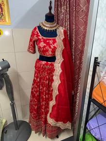 Red Floral Lehenga