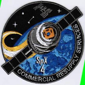 ISS Expedition 41 Spacex 18 NASA SPX-4 Space Patch