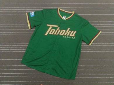 Tohoku  green by majestic baseball jerseys