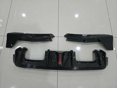 BMW M3 M4 G80 G82 Rear Diffuser LED Dry Carbon