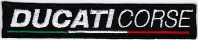Ducati Corse Text Logo Team MotoGP Badge Patch