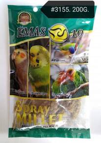 Gaiety Spray Millet Bird Feed Makanan Burung 200gm