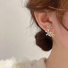 clearance elegant floral earrings 