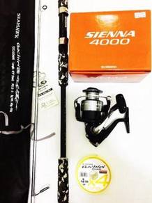 Shimano sienna 4000 combo gachiri solid carbon rod