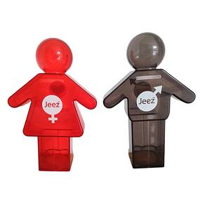 Jeez Man & Woman Coin Box Saving Piggy Bank