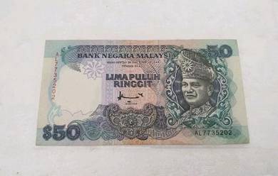 Malaysia Old Banknote 7th Series RM50 Ahmad Don