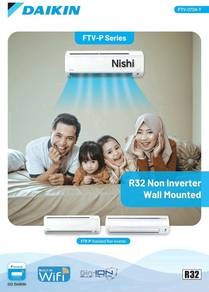 Daikin 2.5hp Air Cond +pasang