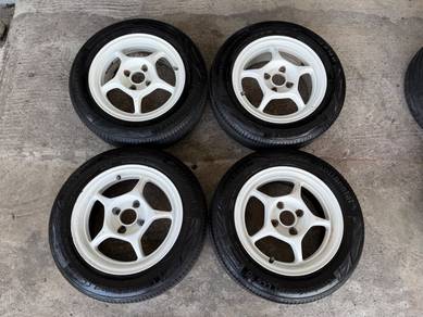 Rim enkei rpo1 14 inch blm flx axia bezza tyr 90%