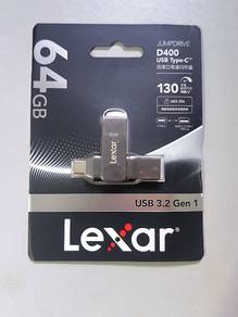Lexar JumpDrive D400 64GB USB Type-C Dual Drive