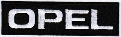 Opel Text Logo WHITE #TB Motor Company Car Patch