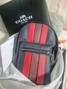 Authentic Coach West Pack With Varsity Stripe