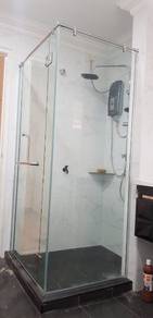 INSTALL SHOWER GLASS l pasang shower screen