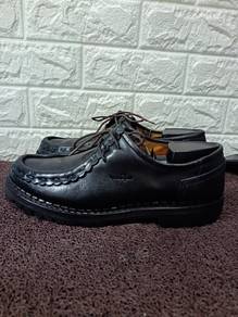 Uk8 Sisley Leather Derby Shoes