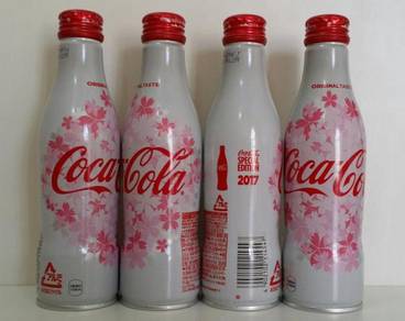 Coke Coca-Cola Sakura 2017 Aluminuum Bottle