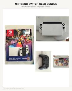 Nintendo Switch OLED 3 Games + Pro Controller