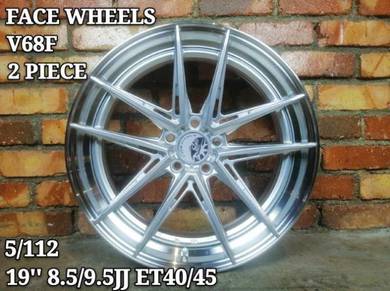 FACE WHEELS 2 PIECE V68F 19INC w205 w212 w222