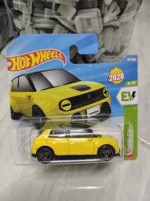 Hotwheels Yellow Custom Honda e Short Card