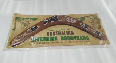 Australian Made Returning Boomerang Kangaroo Croco