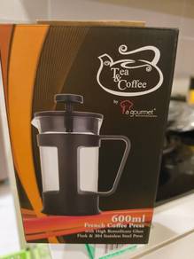 La Gourmet 600ml French Coffee Press with Borosili