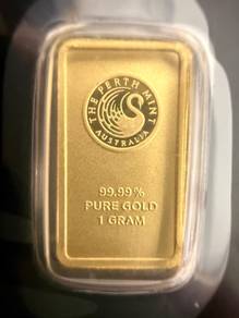 Perth Mint Kangaroo 1gram Gold 999.9 Minted Bar