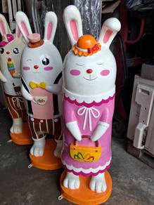 Bunny characters statues