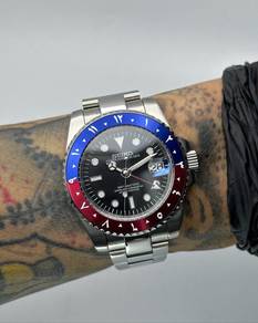 Custom Seiko Mod 40mm Arabic Pepsi GMT