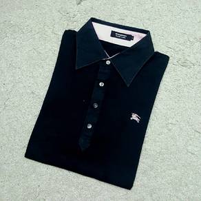 Burberry Slim Fit Black Polo T-shirt
