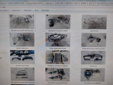proton gen2 spare part terpakai