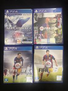 PS4 physical Disk. AceCombat7,FIFA 21, FIFA 16&15