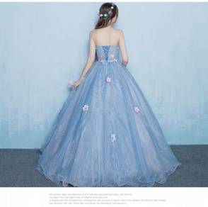 Blue ball wedding bridal prom dress gown RB0670