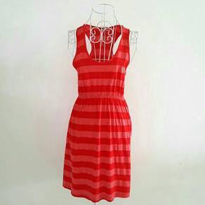 Lacoste red striped dress