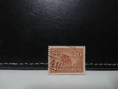 1941 Denmark Stamp Vitus Bering Ship