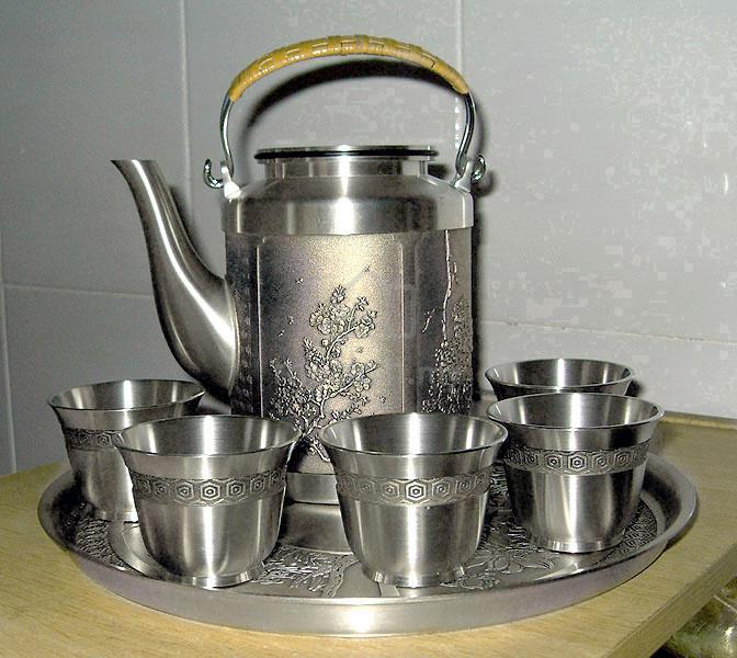 Vtg. Royal Selangor Pewter Tea Set - Four Seasons - Home