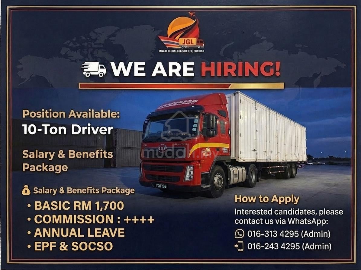 jobs in JANANI GLOBAL LOGISTICS MSDN BHD