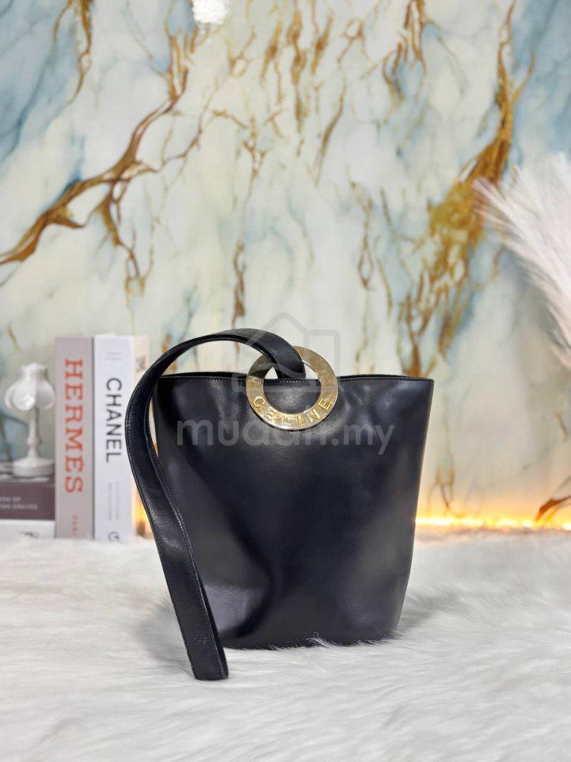vintageセリーヌ　circle CELINE Circle Logo One Handle Bucket Vintage Bag - Bags & Wallets