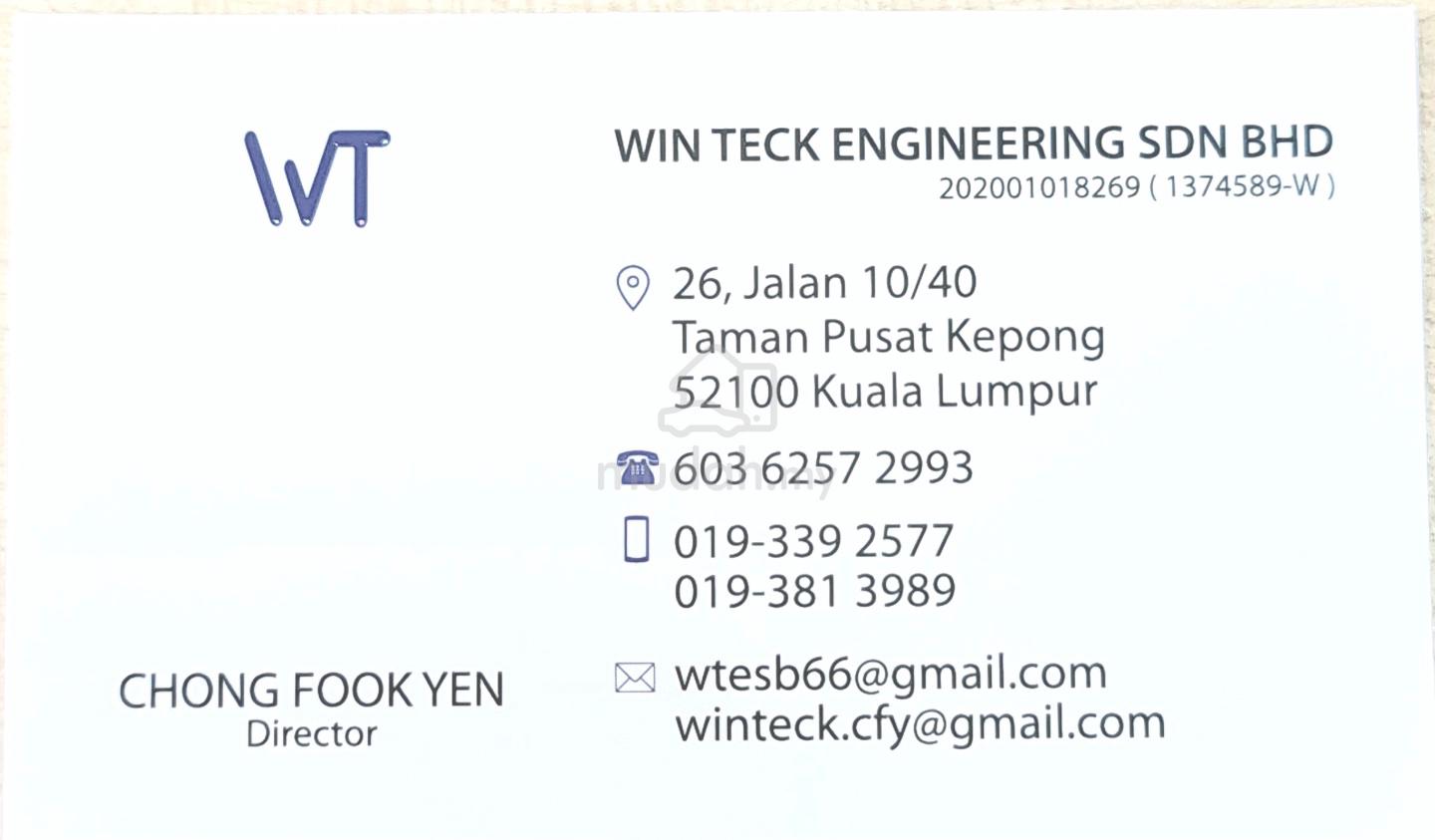 jobs in Win Teck Engineering Sdn Bhd