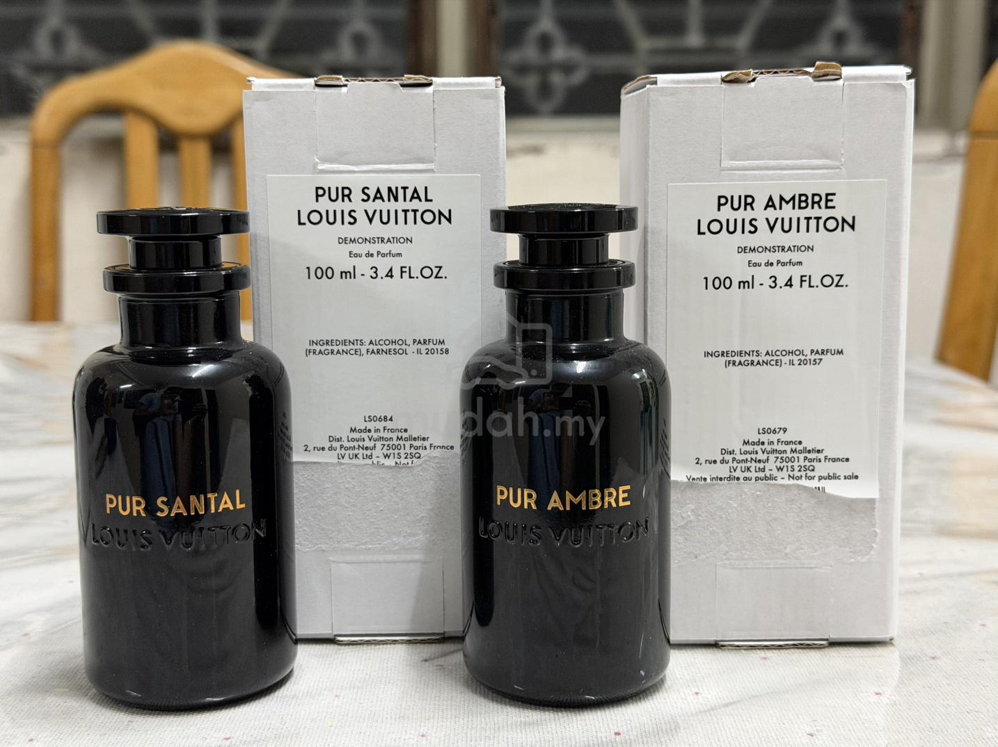 Louis Vuitton Pur Santal & Pur Ambre EDP 100ml - Health & Beauty 