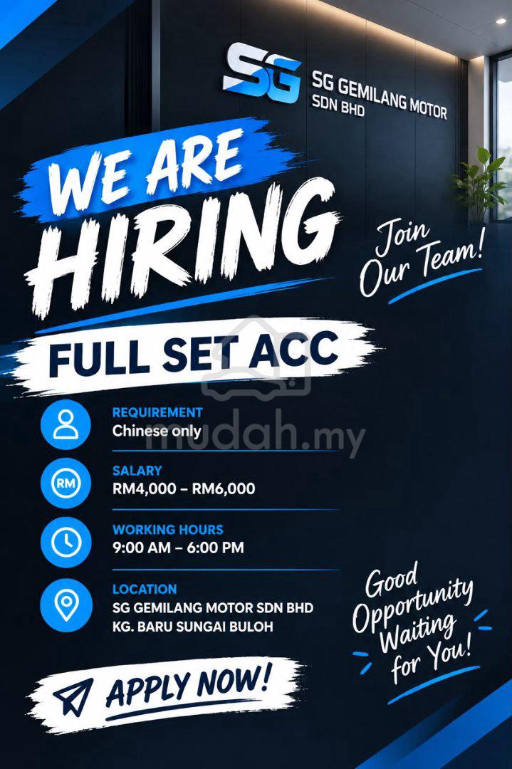 jobs in Sg Gemilang Motor Sdn Bhd