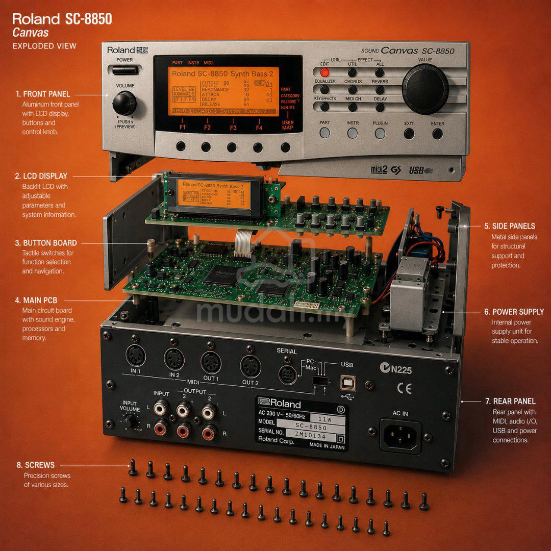Roland Sound Canvas SC-8850 Synthesizer Module - Music Instruments