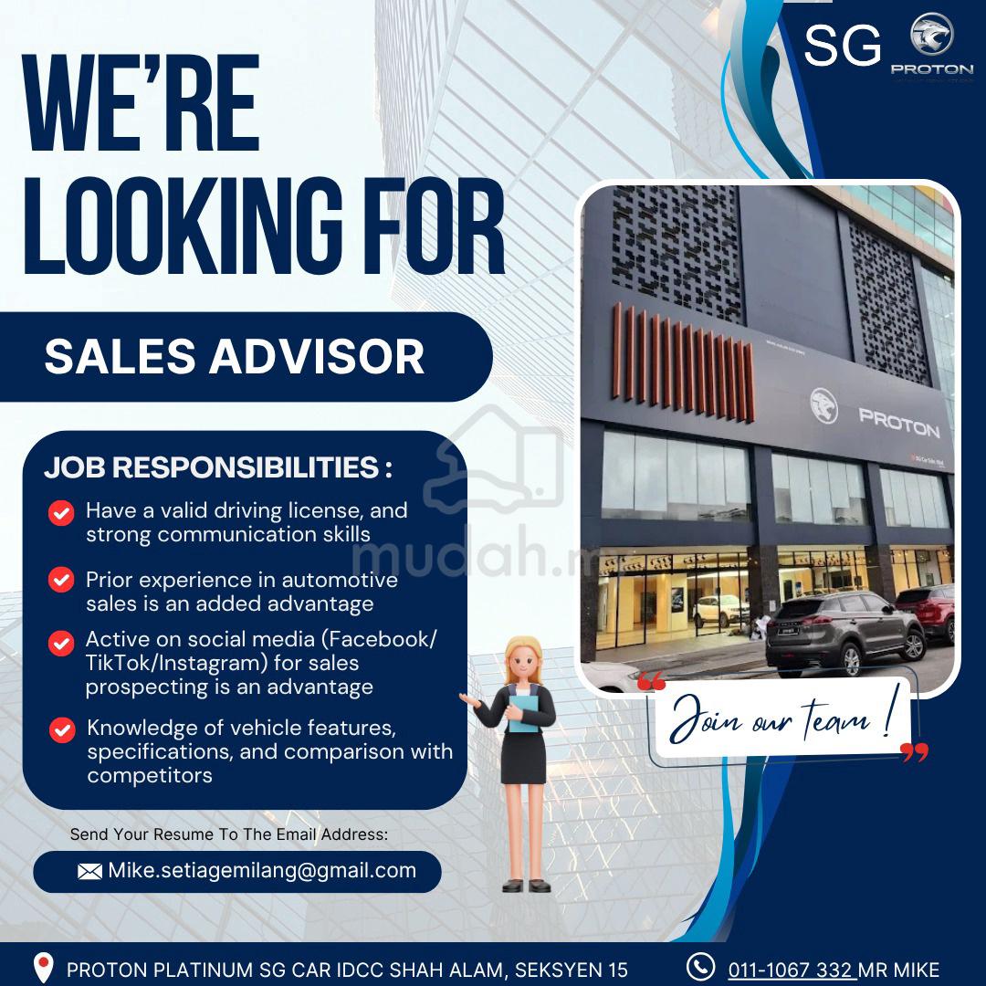 jobs in SG CAR SDN BHD