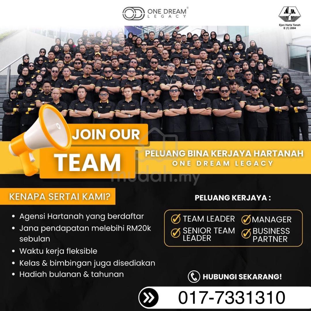 jobs in ONE DREAM LEGACY REALITY SDN BHD