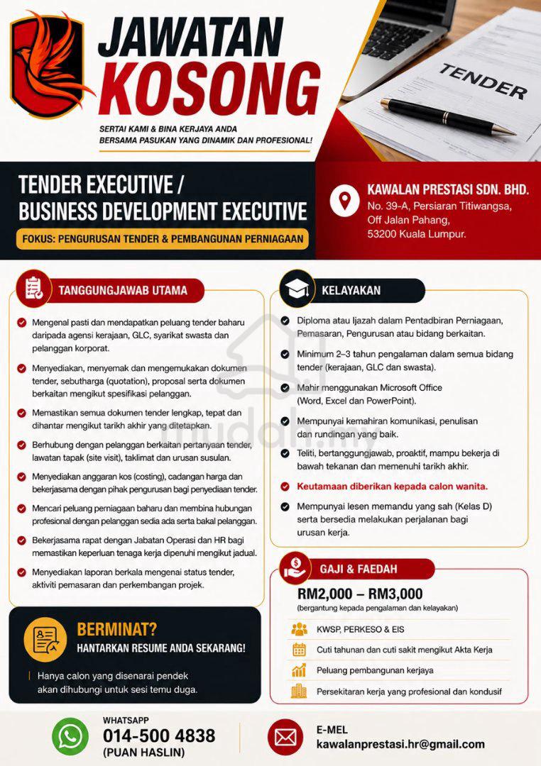 jobs in KAWALAN PRESTASI SDN BHD