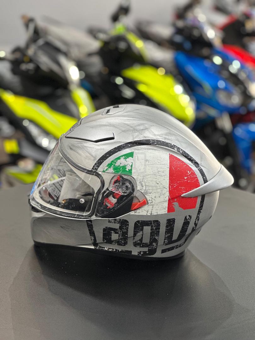 AGV K-3 SV SCUDETTO MATT SILVER　サイズM AGV K3-SV Scudetto Matt Silver– Moto Central