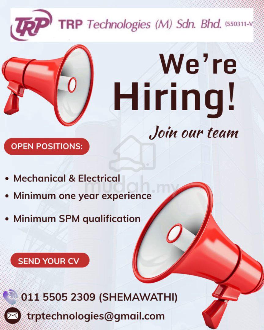 jobs in TRP Technologies M Sdn Bhd
